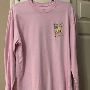 Women's Benny & Belle Southern Charm Pink Long Sleeve Graphic Tee - Large